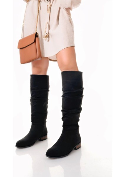 Sptrns Winda Siyah Süet Körüklü Çizme (Numara: 36) fiyatları