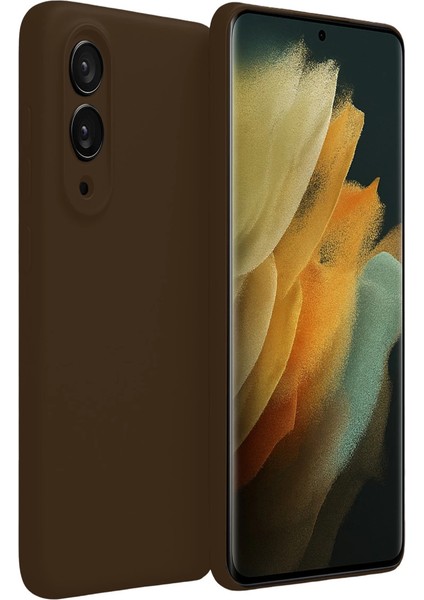 Samsung Galaxy S25 Edge First Silikon - Kahverengi