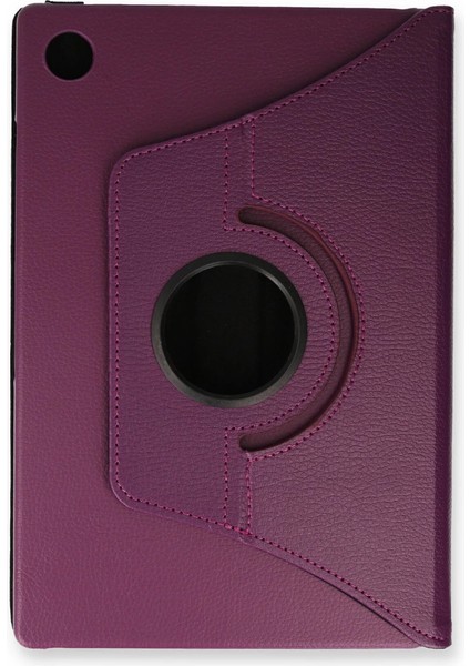 Samsung Galaxy Tab A9 Plus Kılıf 360 Tablet Deri Kılıf - Mürdüm