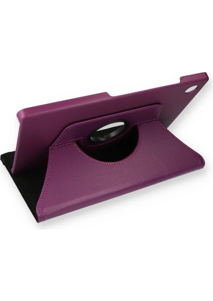 Samsung Galaxy Tab A9 Plus Kılıf 360 Tablet Deri Kılıf - Mürdüm fiyatları