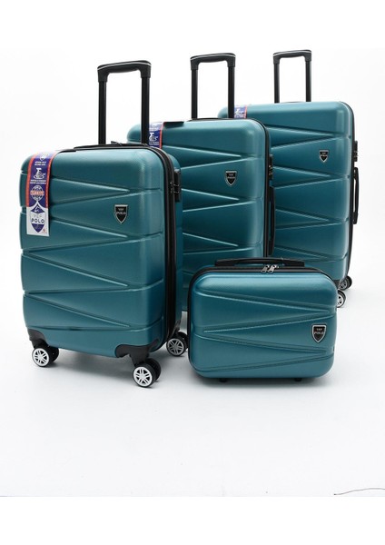 Yefa Dayanıklı Unisex 4 Tekerlekli 4'lü Set Plastik Valiz Seti