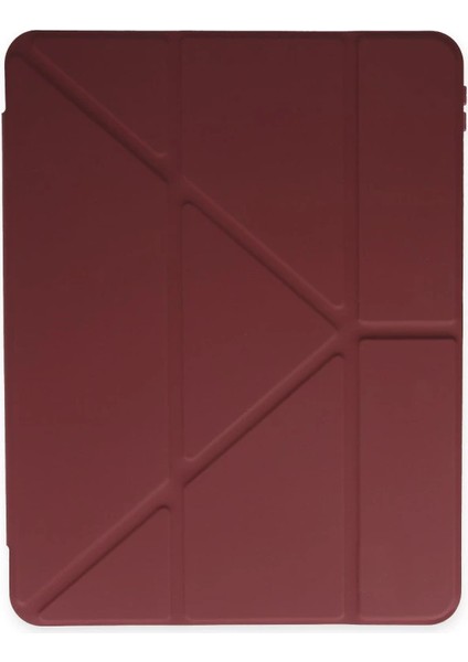 Samsung Galaxy P610 Tab S6 Lite 10.4 Kılıf Kalemlikli Mars Tablet Kılıfı - Mürdüm modelleri