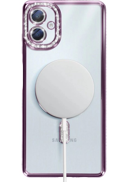 Samsung Galaxy A06 Joke Simli Magneticsafe Kılıf - Derin Mor fırsatları