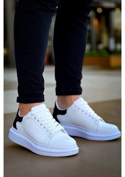 Yzlal KB-X500 Kuback Bağcıklı Beyaz Siyah Günlük Erkek Ayakkabı (Numara: 42) fiyatları