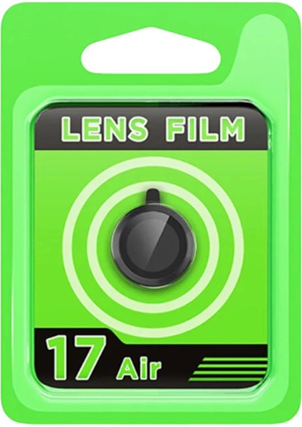 Apple Iphone 17 Air Raze Metal Kamera Lens - Siyah