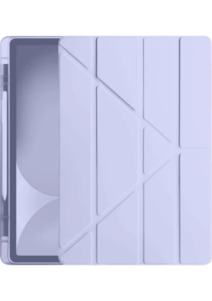 Samsung Galaxy Tab S10 Fe Plus 13.1 Kalemlikli Hugo Tablet Kılıfı - Açık Mor