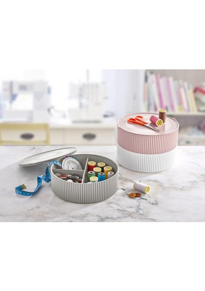 Çok Amaçlı Bölmeli Oyuncak Saklama Kutusu + 3 Bölmeli Saklama Dikiş ve Takı Kutusu - 2li Set H7H8U0 fırsatları