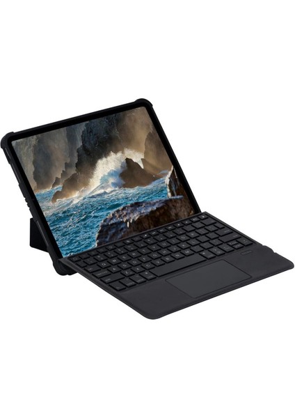 T5206D Ipad 10.2 (7.nesil) Kılıf Inter Ledli Klavyeli Tablet Kılıfı - Siyah