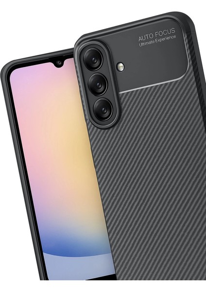 Samsung Galaxy A17 5g Auto Focus Karbon Kapak - Siyah modelleri
