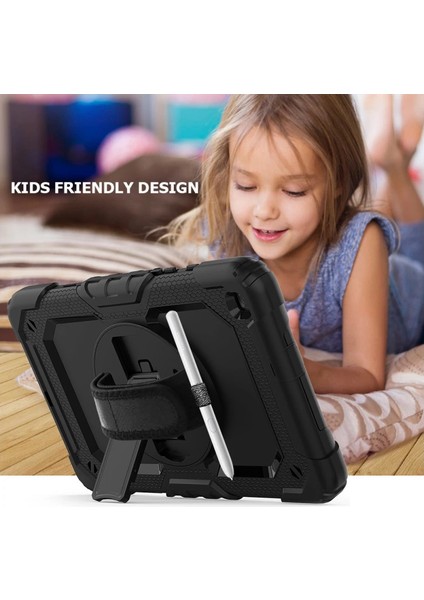 Samsung Galaxy T290 Tab A 8 Kılıf Pars Tablet Kapak - Siyah