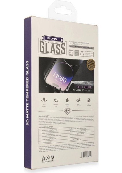 Iphone 13 Pro Max Bilvis 3D Mat Cam Ekran Koruyucu fiyatları