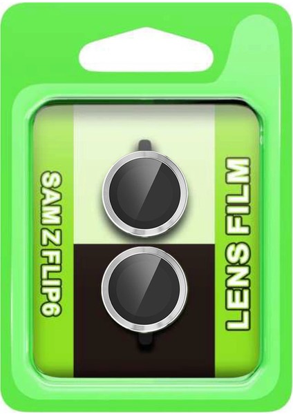 Samsung Galaxy Z Flip 6 Raze Metal Kamera Lens - Gümüş