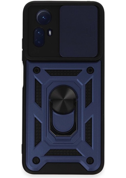 Xiaomi Redmi Note 12S Kılıf Pars Lens Yüzüklü Silikon - Lacivert