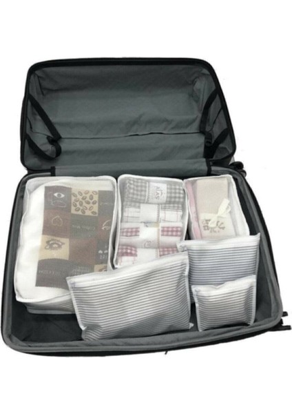 Bölmeli Oyuncak Saklama Kutusu + 6 Parça Çanta Düzenleyici Set - 2li Set N9G5F2 fırsatları