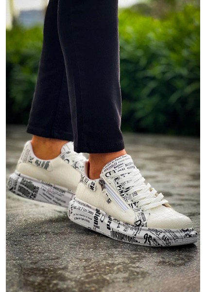 Yzlal Kb-02 Kuback Bağcıklı Crocodile Beyaz Gazete Günlük Erkek Ayakkabı (Numara: 40) modelleri