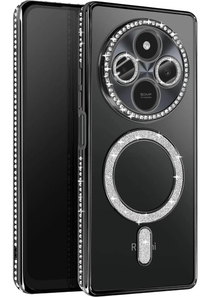 Xiaomi Redmi 14C Joke Simli Magneticsafe Kılıf - Siyah