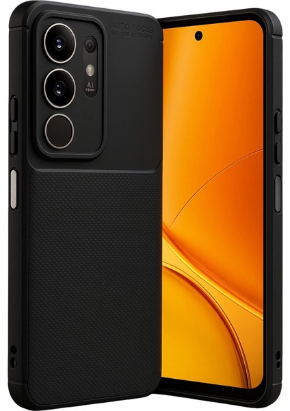 Vivo Y29 4g Auto Focus Karbon Kapak - Siyah