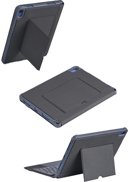 T5508D Ipad 2022 10.9 (10.nesil) Kılıf Palermo Ledli Klavyeli Standlı Tablet Kılıfı - Siyah fırsatları