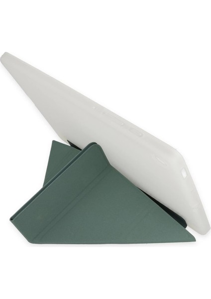 Samsung Galaxy P610 Tab S6 Lite 10.4 Kılıf Kalemlikli Mars Tablet Kılıfı - Koyu Yeşil fiyatları