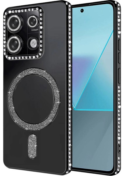 Xiaomi Redmi Note 13 Pro 4g Joke Simli Magneticsafe Kılıf - Siyah