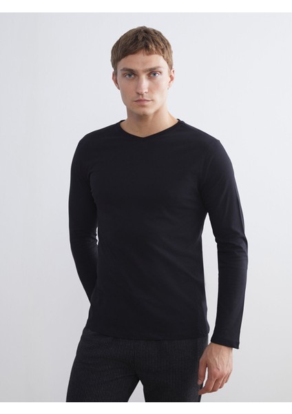 Yeni Sezon Bisiklet Yaka Uzun Kollu Erkek Atlet