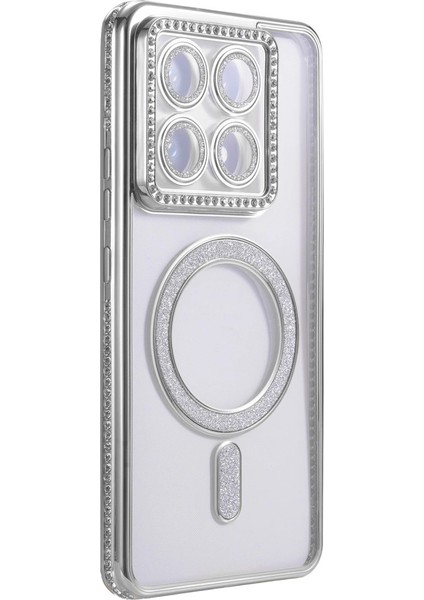 Xiaomi Mi 14T Pro Joke Simli Magneticsafe Kılıf - Gümüş fiyatları