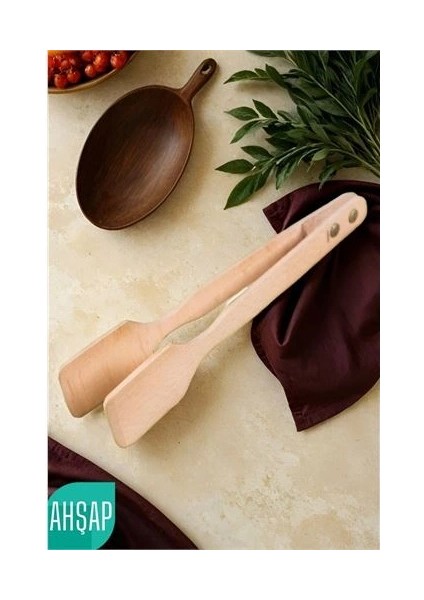 Ahşap Maşa Ahşap Doğal Gürgen Ağacı