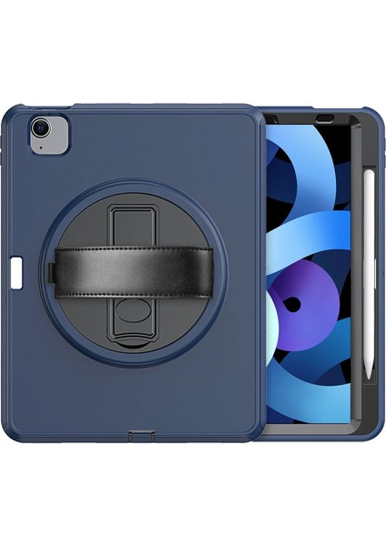 Ipad 2022 10.9 (10.nesil) Kılıf Hand Strap Tablet Kılıfı - Lacivert modelleri