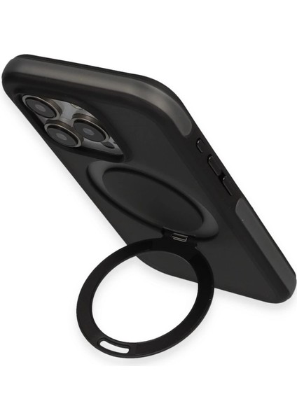 Joko Iphone 15 Pro Zorda Airbag Magsafe Standlı Kapak - Titan Gri modelleri