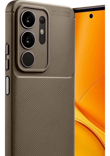 Vivo Y29 4g Auto Focus Karbon Kapak - Kahverengi modelleri