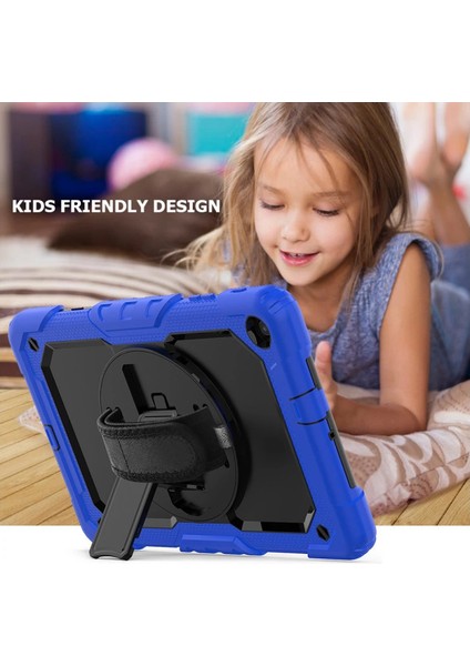 Samsung Galaxy T510 Tab A 10.1 Kılıf Pars Tablet Kapak - Mavi