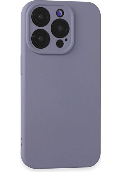 Iphone 15 Pro Max Kılıf Nano Içi Kadife Silikon - Lila