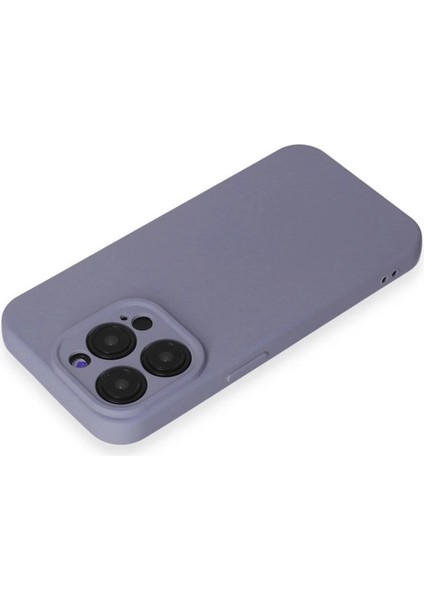 Iphone 15 Pro Max Kılıf Nano Içi Kadife Silikon - Lila modelleri