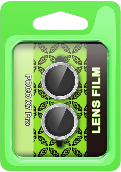 Xiaomi Poco X7 Pro Raze Metal Kamera Lens - Gümüş