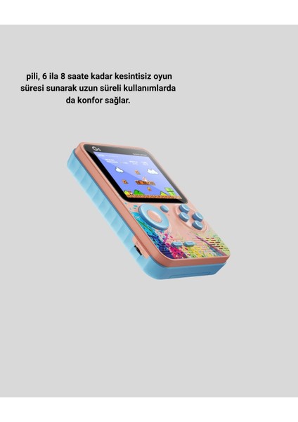 Retro Taşınabilir Oyun Konsolu 500 Klasik Oyunlu, 3.0 Inç Renkli Ekran modelleri