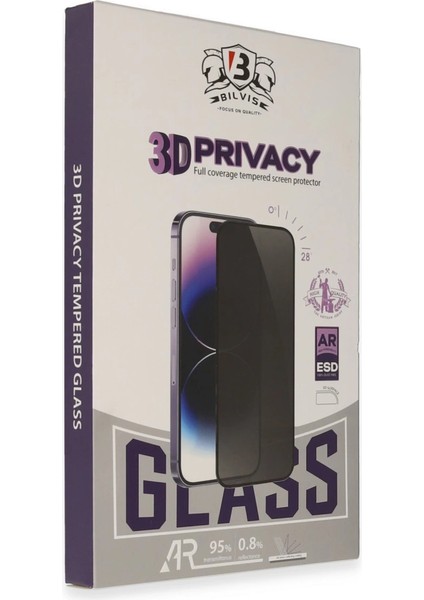 Samsung Galaxy S25 Ultra Bilvis 3D Hayalet Cam Ekran Koruyucu