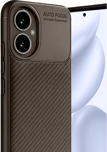 Honor 400 Kılıf Auto Focus Karbon Kapak - Kahverengi modelleri