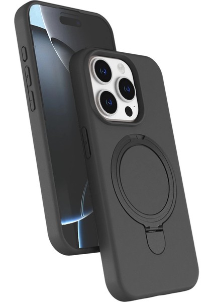 Apple Iphone 14 Pro Max Regal Magsafe Standlı Kapak - Titan Gri