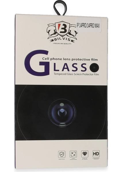 Iphone 14 Pro Max Bilvis Titan Kamera Lens - Siyah modelleri