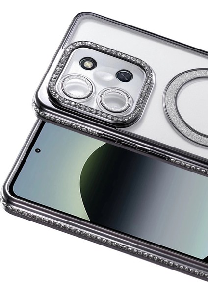 Xiaomi Redmi 15C 4g Joke Simli Magneticsafe Kılıf - Siyah