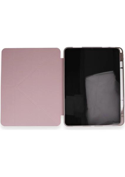 Xiaomi Pad 6 Kılıf Kalemlikli Mars Tablet Kılıfı - Rose Gold