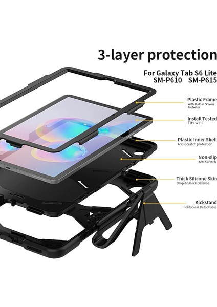 Samsung Galaxy T500 Tab A7 10.4 Kılıf Griffin Tablet Kapak - Siyah indirimleri