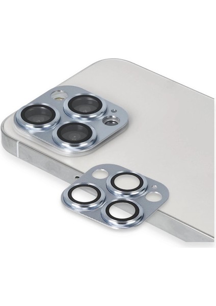 Iphone 13 Pro Max Pers Alüminyum Kamera Lens - Sierra Blue modelleri