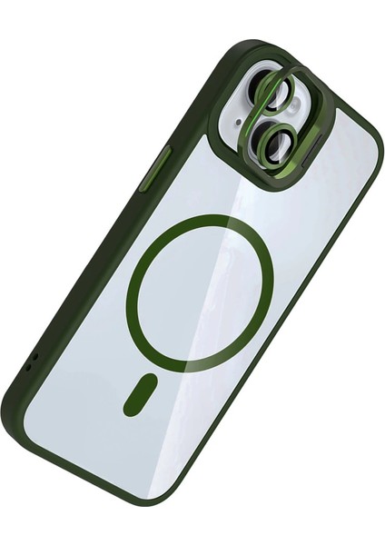 Joko Apple Iphone 15 Plus Remim Lensli Magsafe Standlı Kapak - Koyu Yeşil fiyatları
