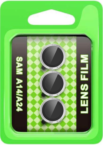 Samsung Galaxy A24 4g Raze Metal Kamera Lens - Gümüş