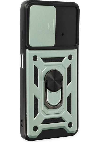 Xiaomi Poco X4 Pro 5g Kılıf Pars Lens Yüzüklü Silikon - Yeşil fiyatları