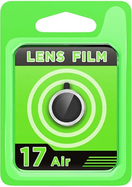 Apple Iphone 17 Air Raze Metal Kamera Lens - Gümüş