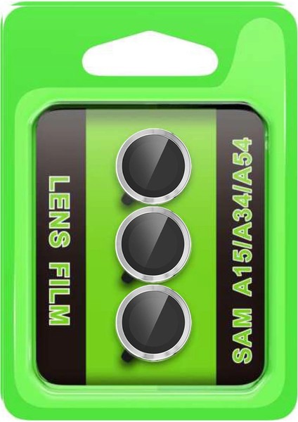 Samsung Galaxy A15 4g Raze Metal Kamera Lens - Gümüş