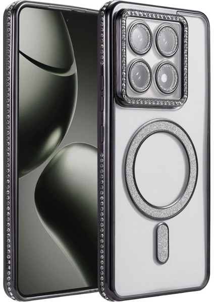 Xiaomi Mi 14T Pro Joke Simli Magneticsafe Kılıf - Siyah