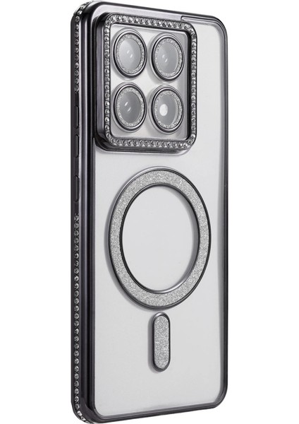 Xiaomi Mi 14T Pro Joke Simli Magneticsafe Kılıf - Siyah modelleri